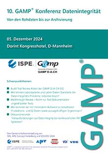 Programm 8. GAMP® Konferenz Datenintegrität als PDF