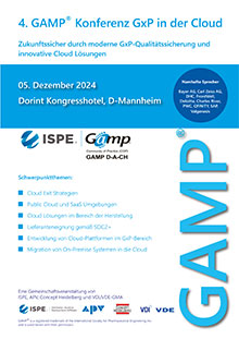 Programm der 2. GAMP® Konferenz GxP in der Cloud als PDF