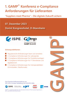 1. GAMP® Konferenz e-Compliance-Anforderungen für Lieferanten