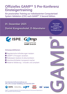 Offizielles Pre-Konferenz GAMP® 5 Einsteigertraining